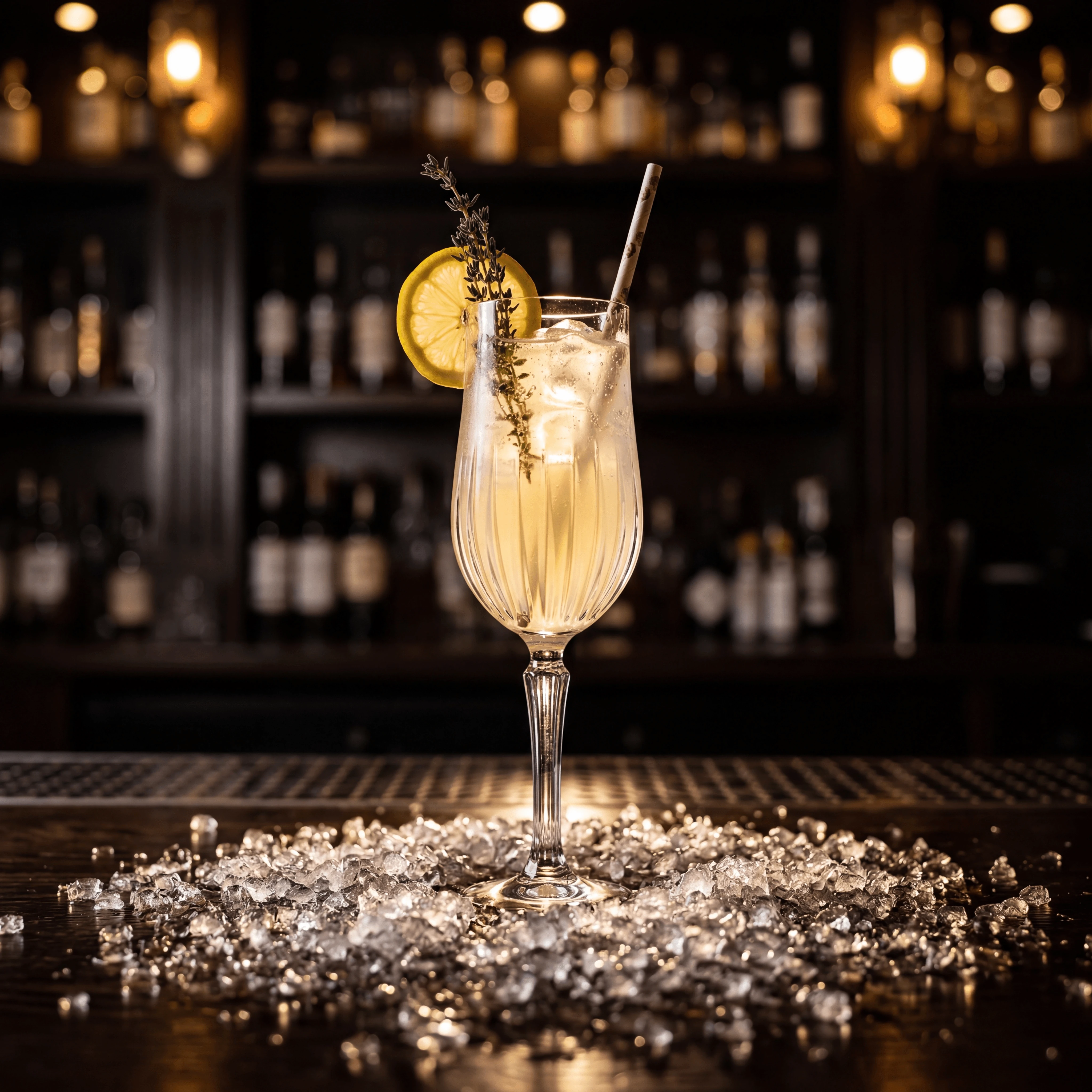 Dramatisch hinterleuchtete Bar-Szene