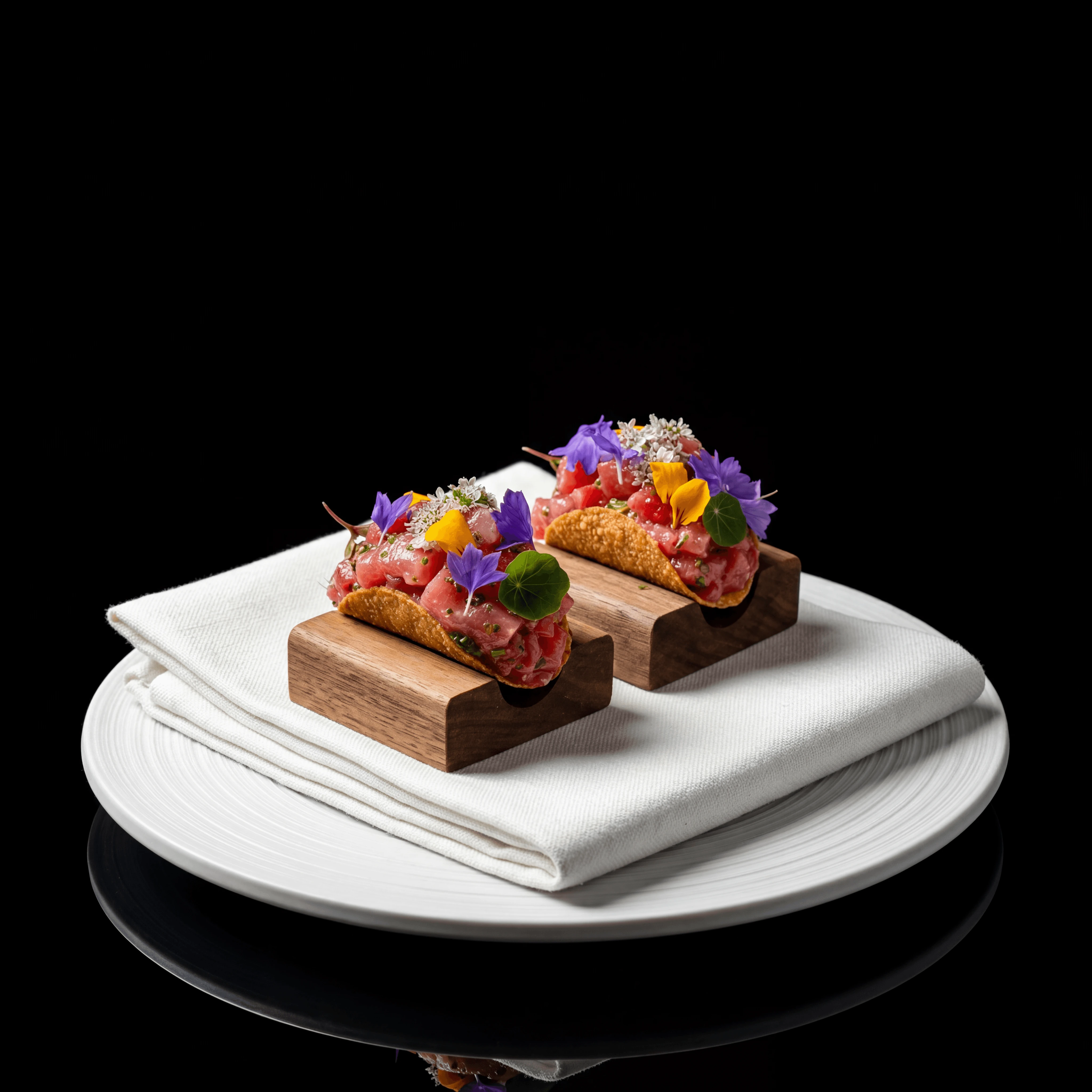 Dramatische Food-Fotografie im schwarzen Studio