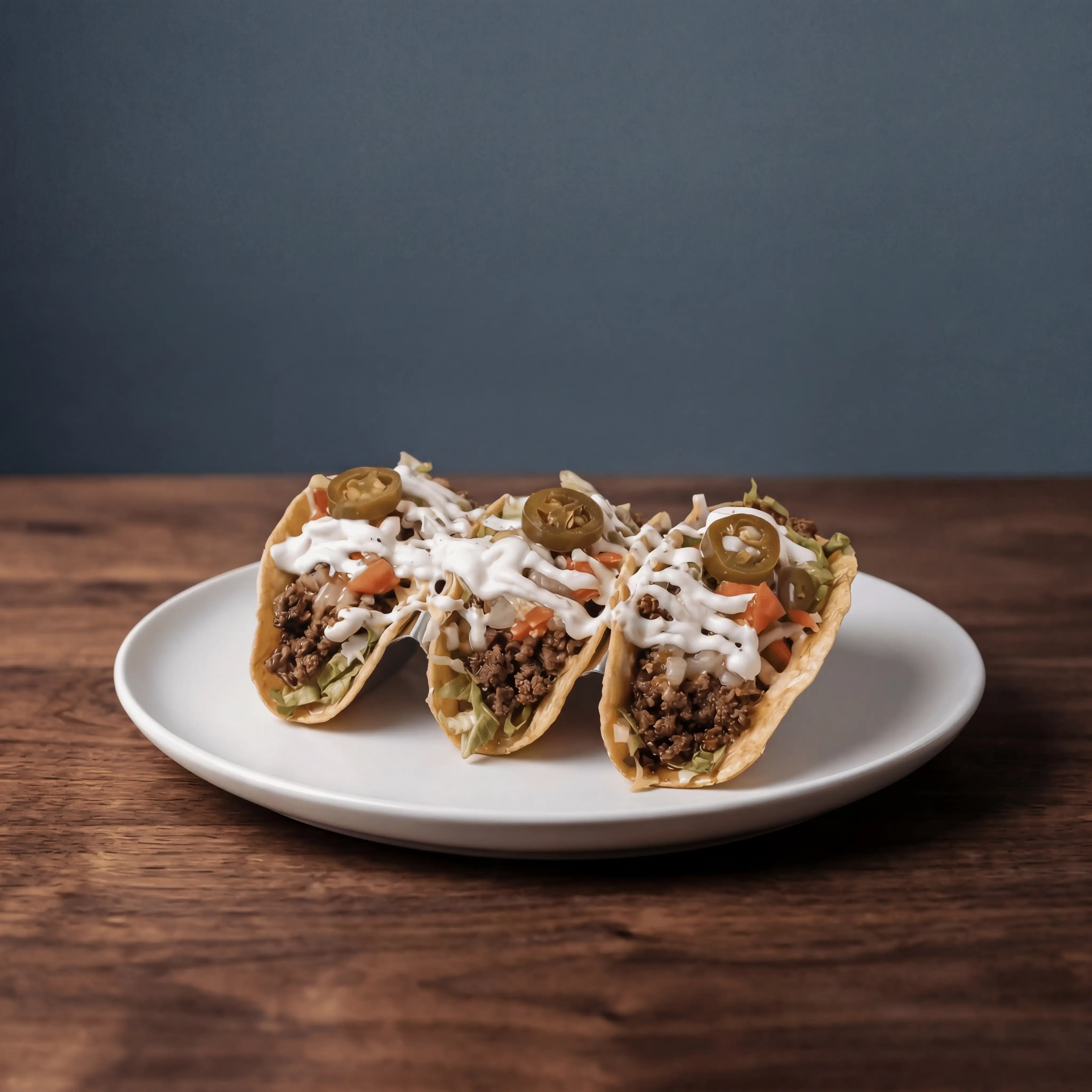 Tacos in dunkler eleganter Atmosphäre