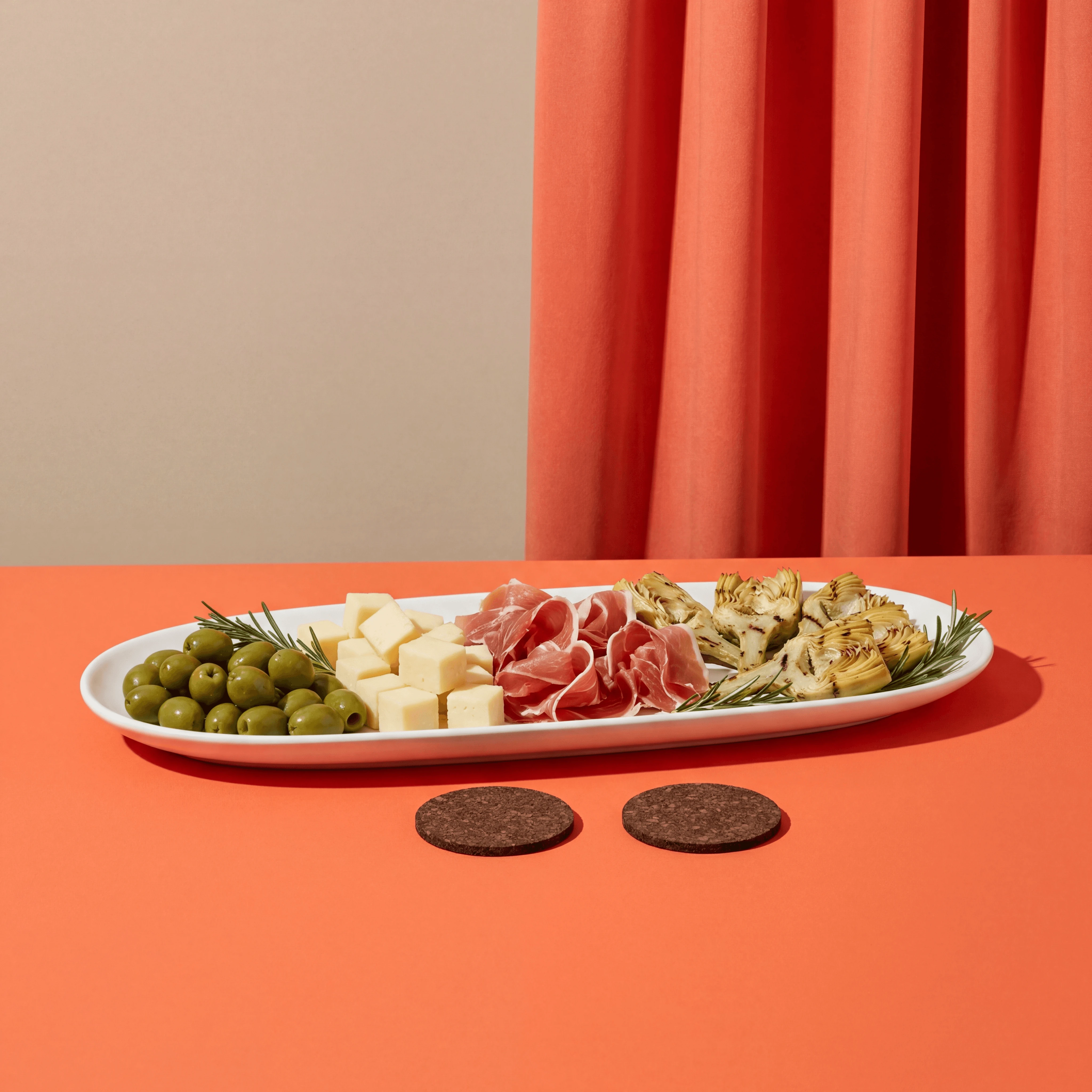 Editorial Food-Fotografie auf kräftigem Orange
